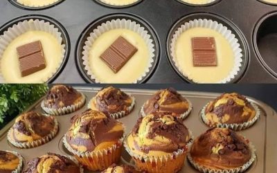 Muffins klara för ugnen på 2 minuter