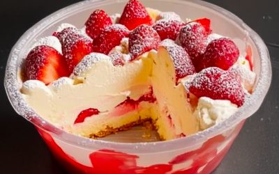 Aardbeien-speculoos-tiramisu i en beker: het fräsch och onweerstaanbar dessert!