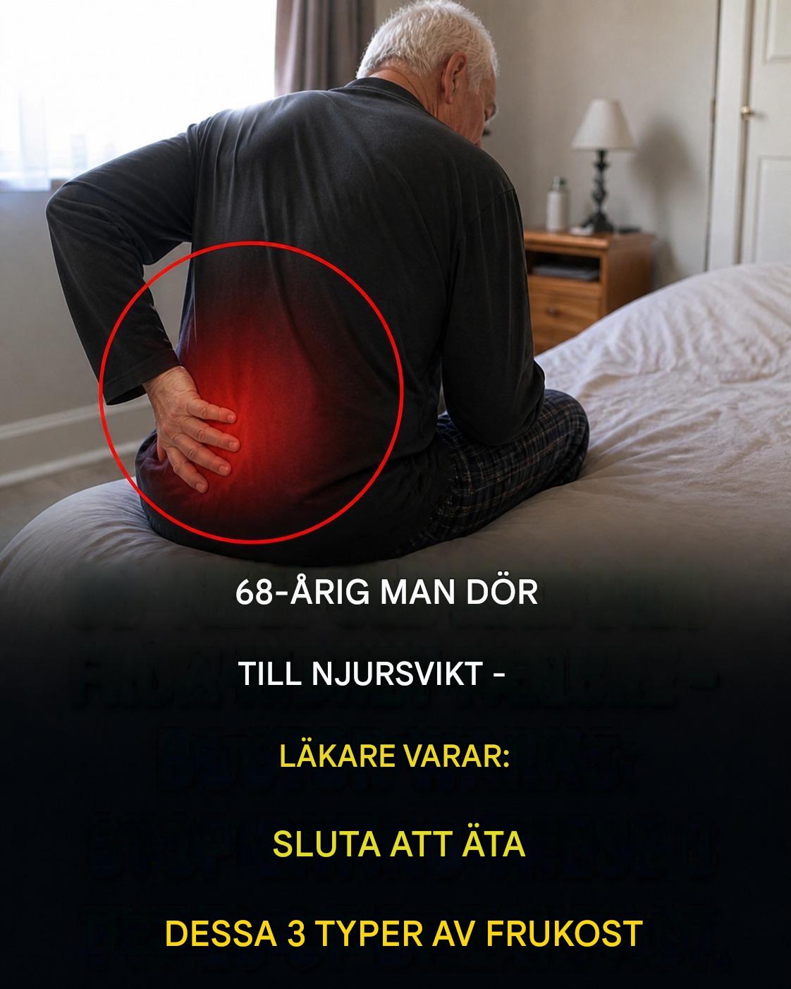 3 typer av frukost som kan vara skadliga för dina njurar