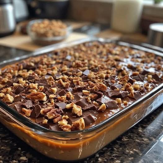 Recept på läckra karamell- och chokladkakor