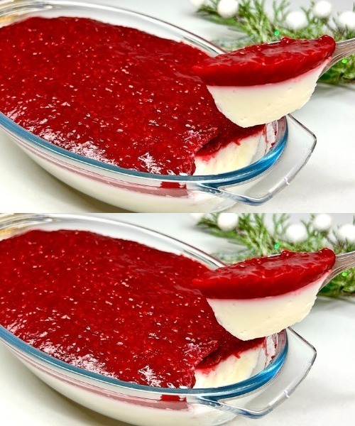 En hemlagad dessert på 5 minuter som jag aldrig kan få nog av. Ingen bakning behövs! Ingen gelatin!