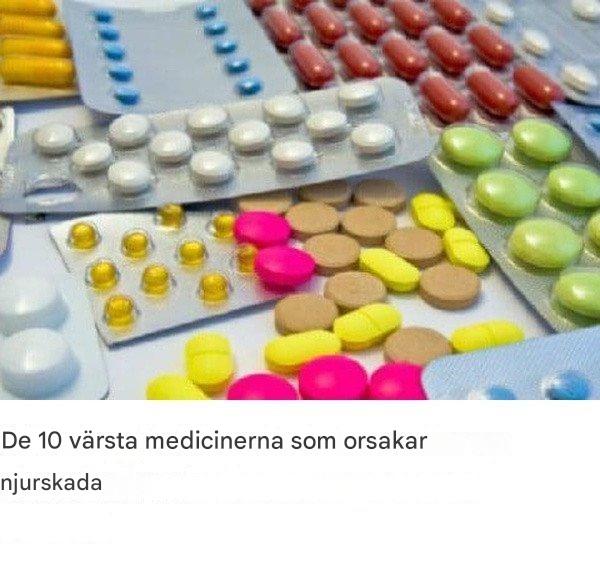 De 10 värsta medicinerna som orsakar njurskador