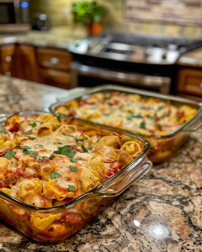 Tortellinigrädde med soltorkade tomater och kyckling
