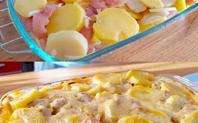 Krämig potatis- och kycklinggratäng som hela familjen kommer älska