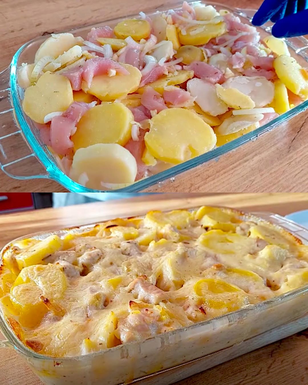 Krämig potatis- och kycklinggratäng som hela familjen kommer älska