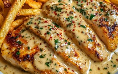 🍗🧄✨ Hemlagad och oemotståndlig kycklingfilé i krämig vitlökssås – en rätt