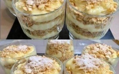 När jag känner mig lat gör jag alltid den här efterrätten. “Napoleon i ett glas”: en läckerhet att slicka fingrarna på. Slukas på 2 minuter