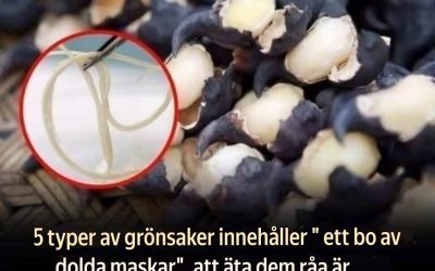 5 grönsaker du aldrig bör äta råa – de kan gömma maskbon som förvandlas till parasiter i magen