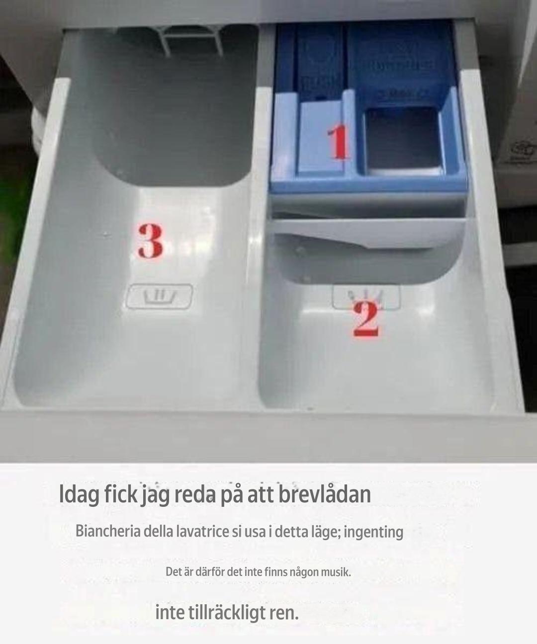 Jag lärde mig äntligen hur man använder tvättmaskinen ordentligt. Det är helt