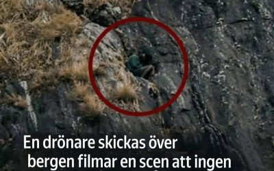 En ZaginDron-tagning över bergen spelade in en scen som ingen människa någonsin har sett förut.