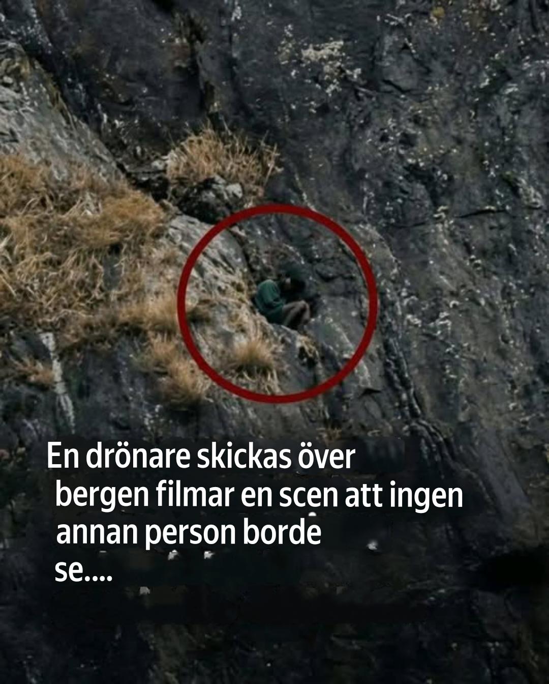 En ZaginDron-tagning över bergen spelade in en scen som ingen människa någonsin har sett förut.